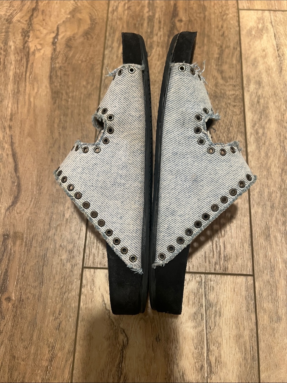 Isabel Marant Denim Studded Sandals - Picture 9 of 11